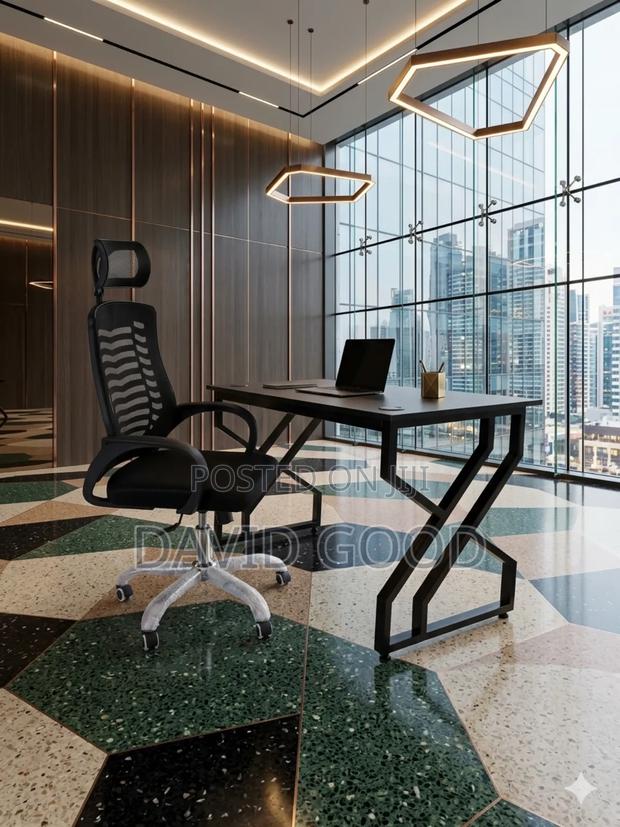 Study Table and Ergonomic Chair - main view