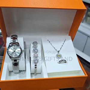 Olevs Silver Watch and Jewelry Accessories Gift Set - main view
