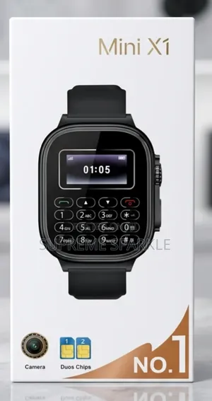 Mini X1 Smart Watch. Dual Sim Card, 500mah.