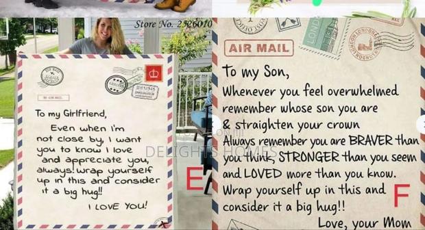 Express Letter Cossy Throw Blankets - thumbnail 2