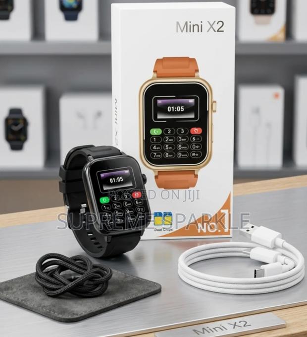 Mini X2 Ultra Smart Watch, Dual Sim, 700mah.