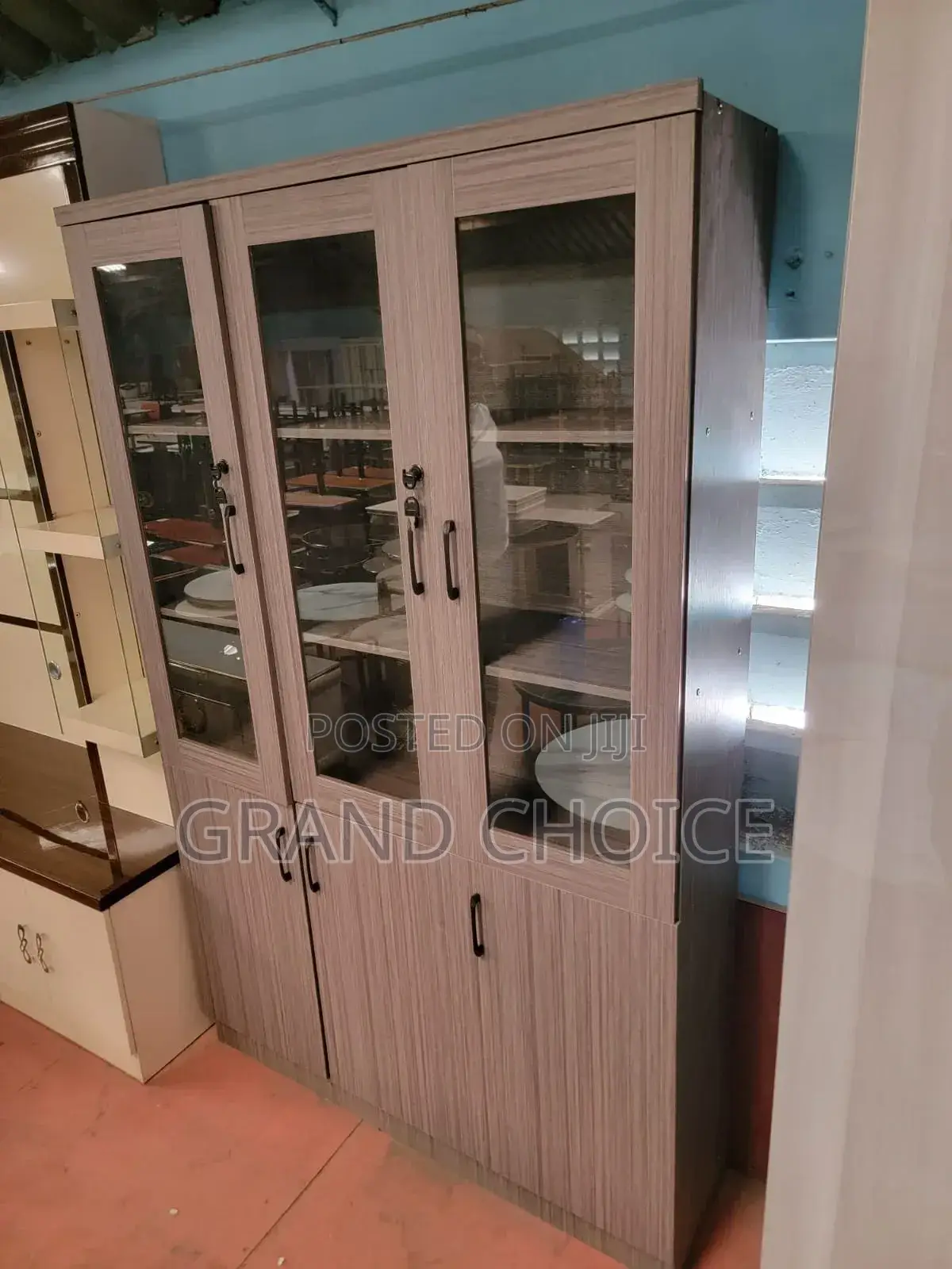 Modern 3 Door Cupboard Filing Cabinet