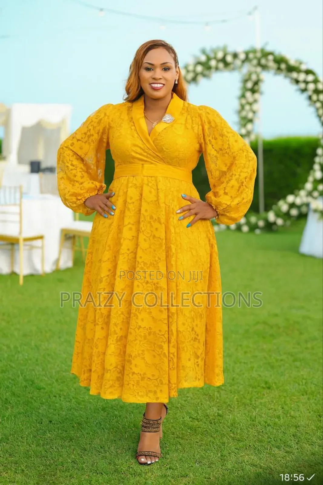Premium Lace Masterpiece Midi Dress