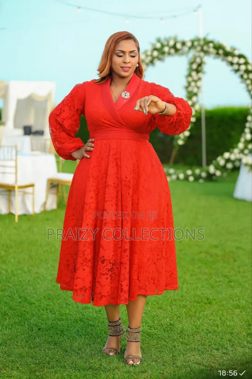 Premium Lace Masterpiece Midi Dress
