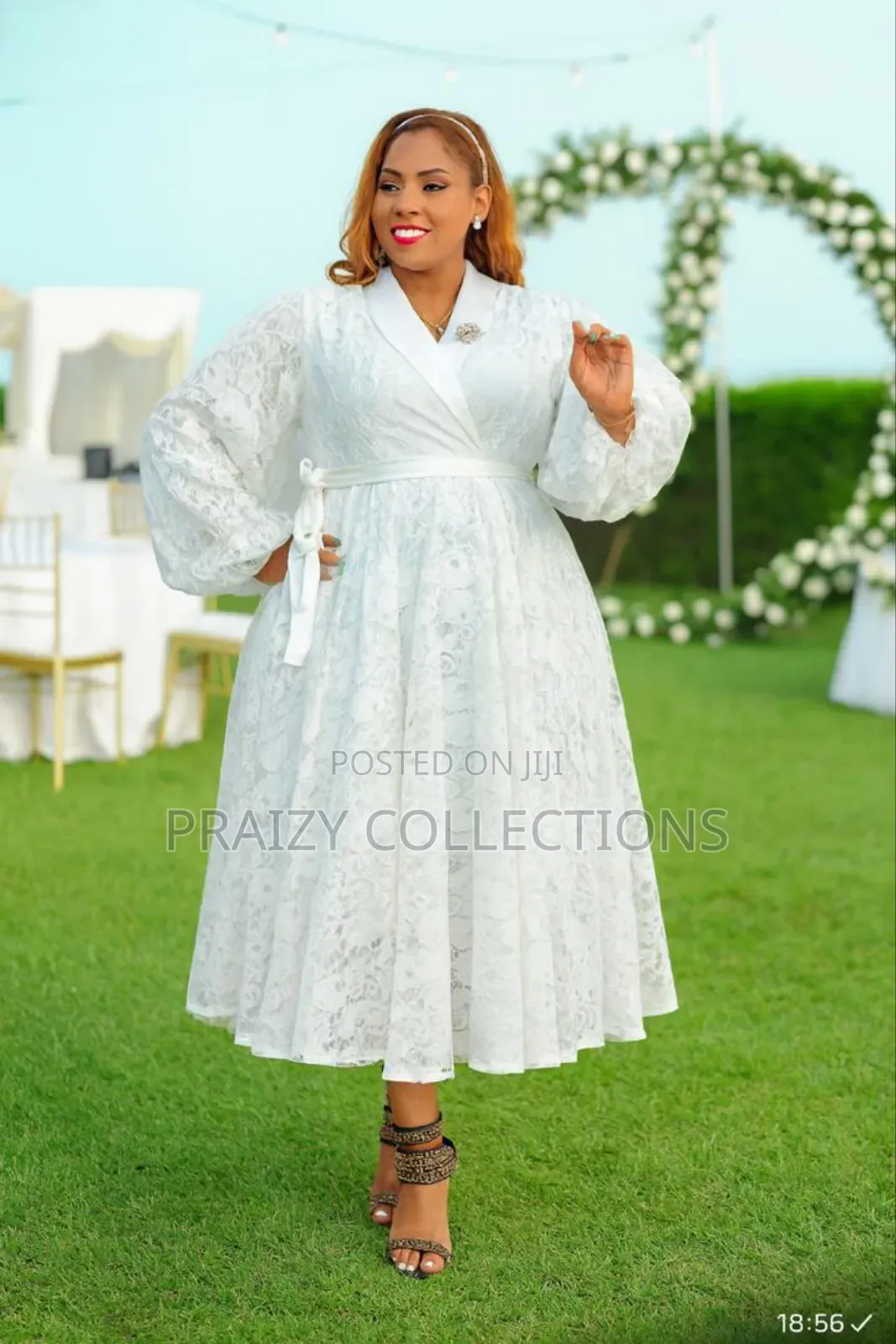 Premium Lace Masterpiece Midi Dress