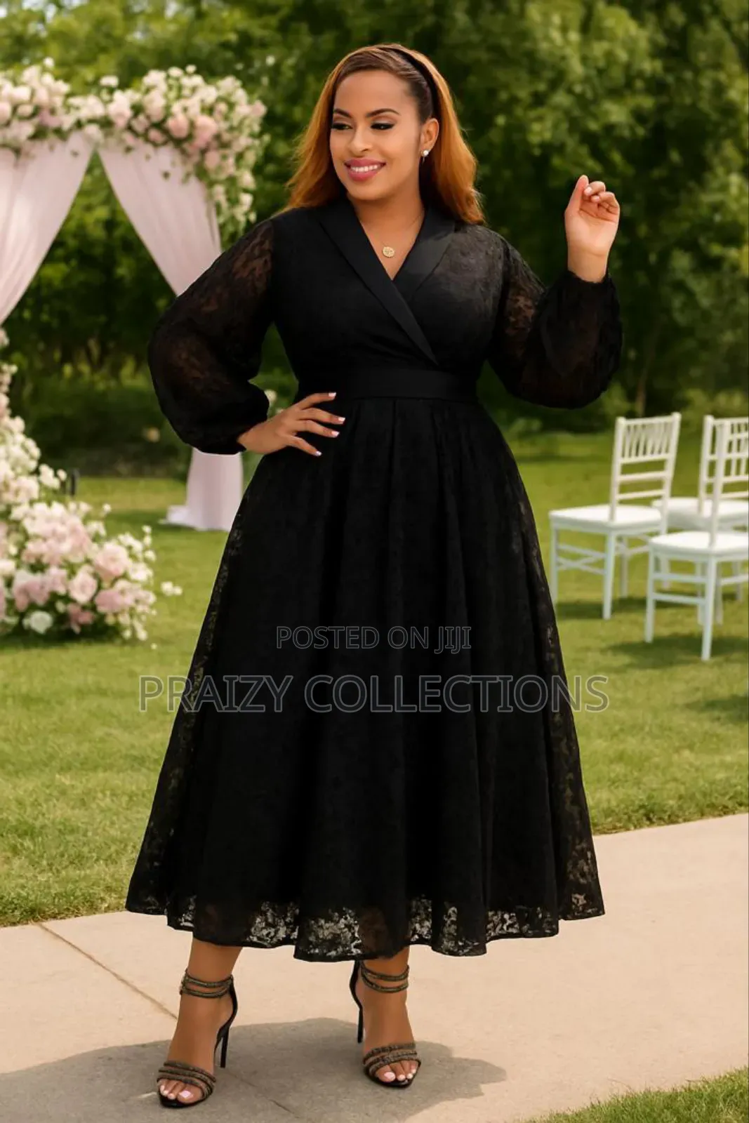 Premium Lace Masterpiece Midi Dress