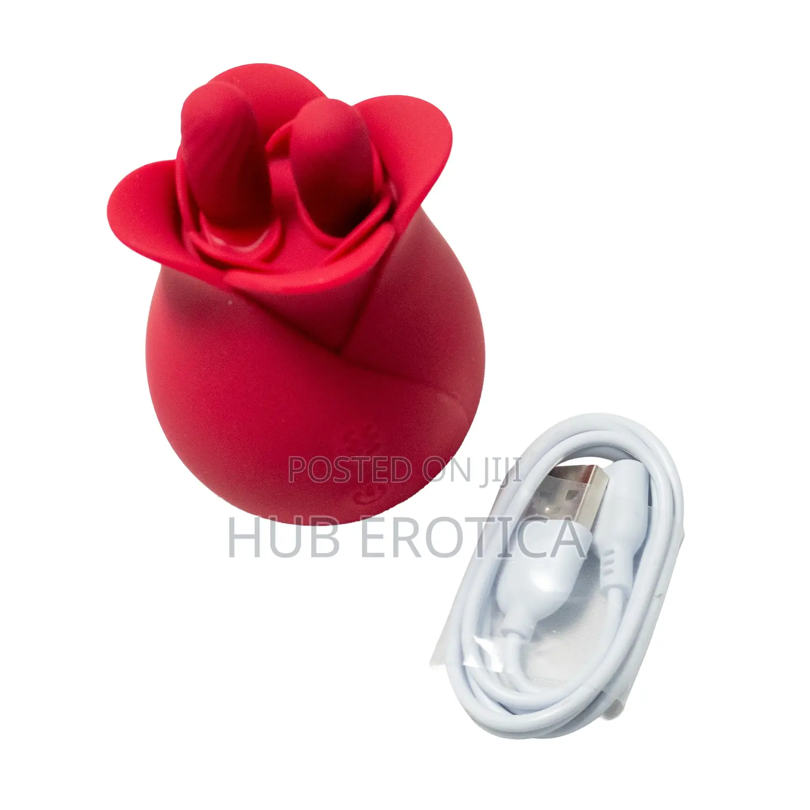 Two-Way Vibrating Rose Toy Massager