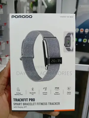 Porodo Trackfit Pro Smart Bracelet Fitness Tracker With Display App