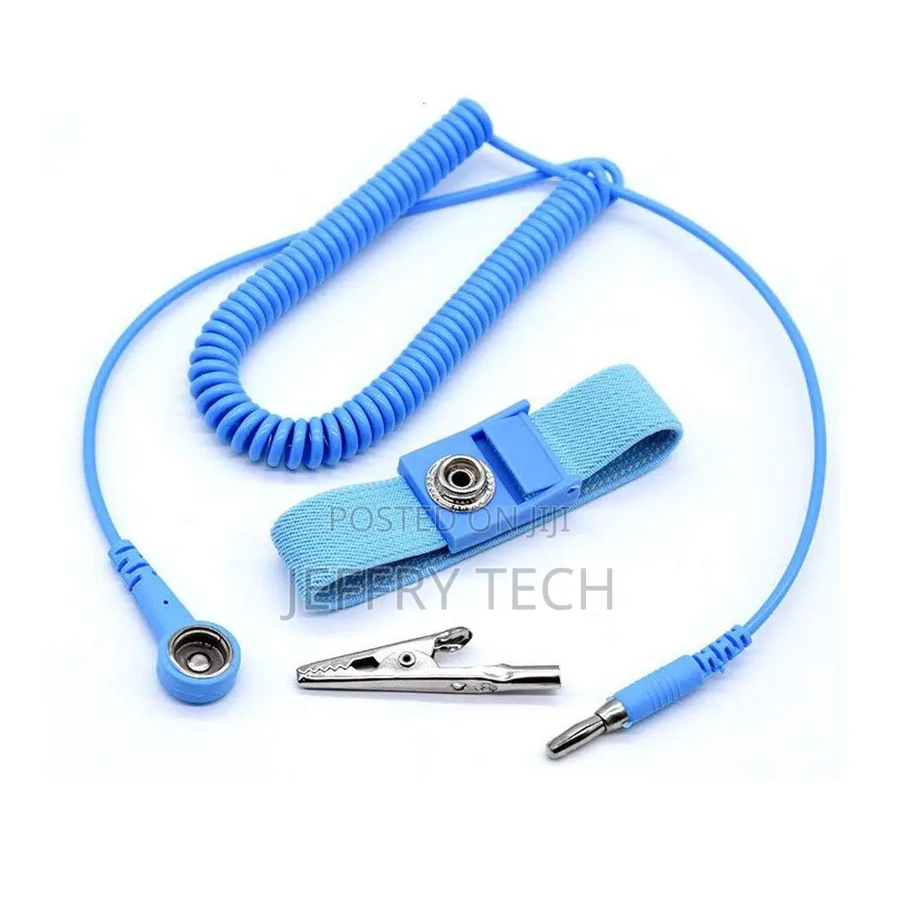 Adjustable Antistatic Wrist Band Silicone Esd Wrist Strap With Groundi
