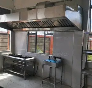 Customized Stainless Commercial Set Up(Jiko+Hood)