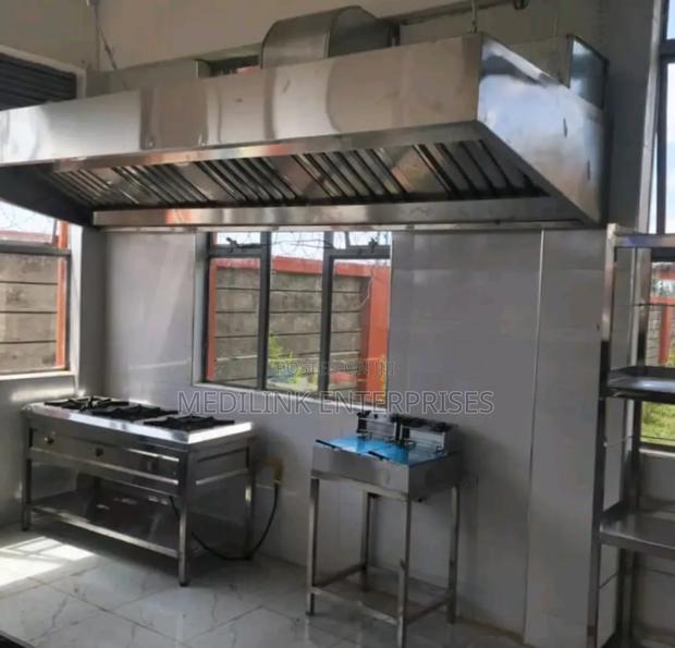 Customized Stainless Commercial Set Up(Jiko+Hood)