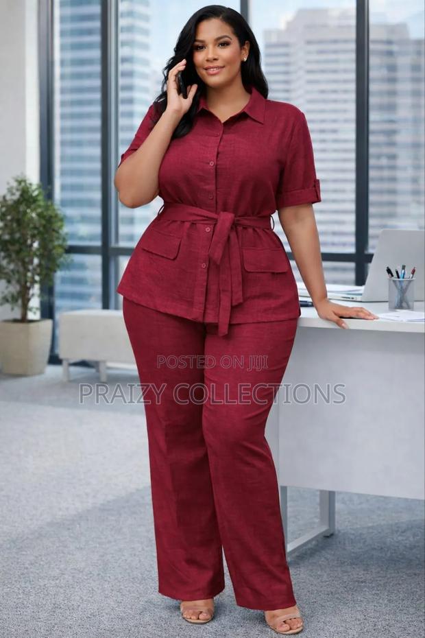 Classy 2 Pieces Linen Set - thumbnail 3