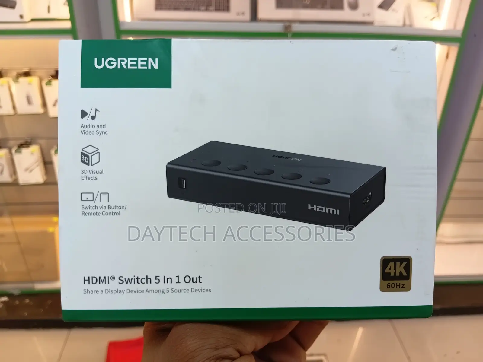 Ugreen Hdmi Switch 5 in 1 Out (Model Cm568 / 90512),