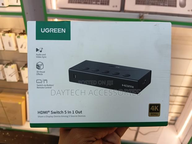 Ugreen Hdmi Switch 5 in 1 Out (Model Cm568 / 90512), - thumbnail 3