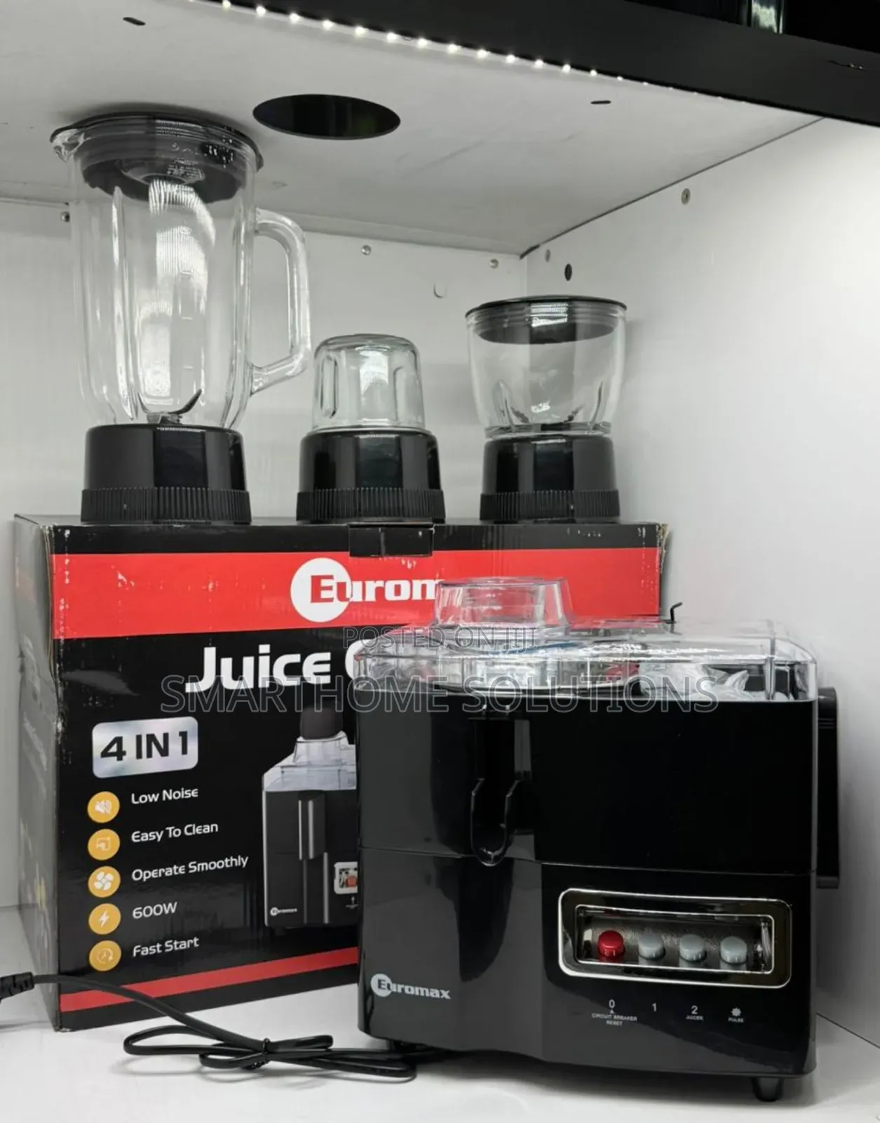 Euromax 4-in-1 Juicer, Blender Grinder - 600w