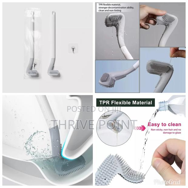 *Silicone Bristle Toilet Brush