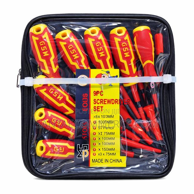 9-Piece Insulated Screwdriver Set With Carry Case (1000v Safe)