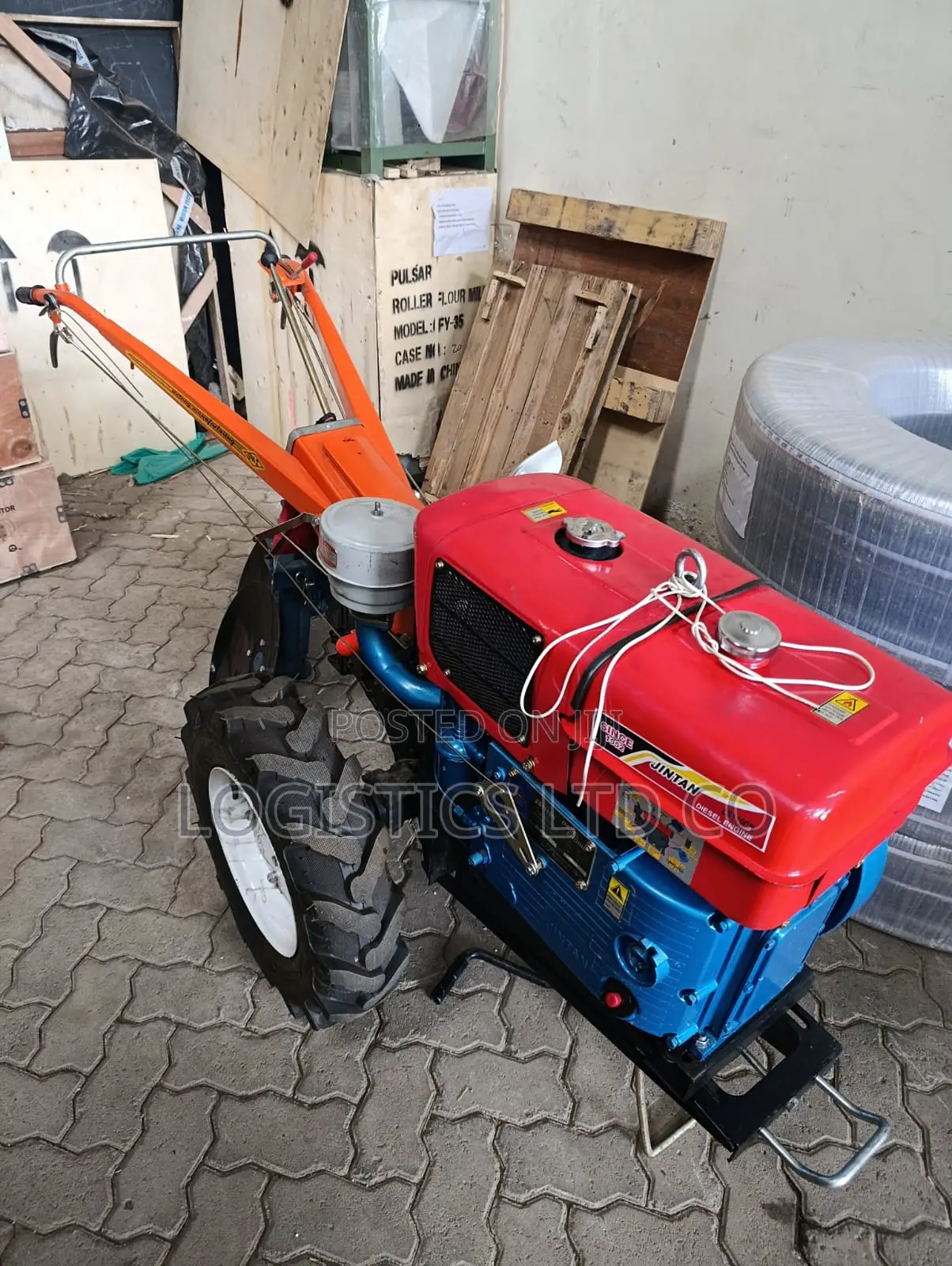 Walking Tractor With 2 Disk Plaoughs 18 Hp