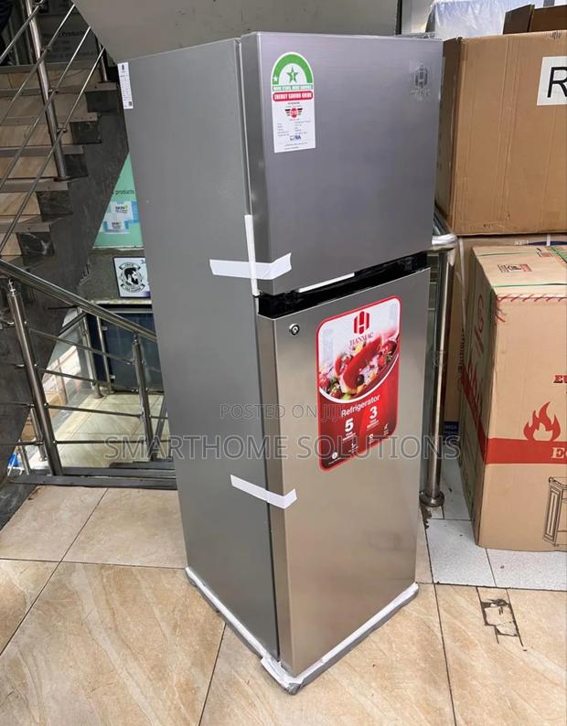 Hanmac 173l Double Door Top Freezer Fridge