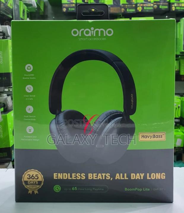 Oraimo Wireless Headphones// Boompop Lite Ohp-317 *65hrs