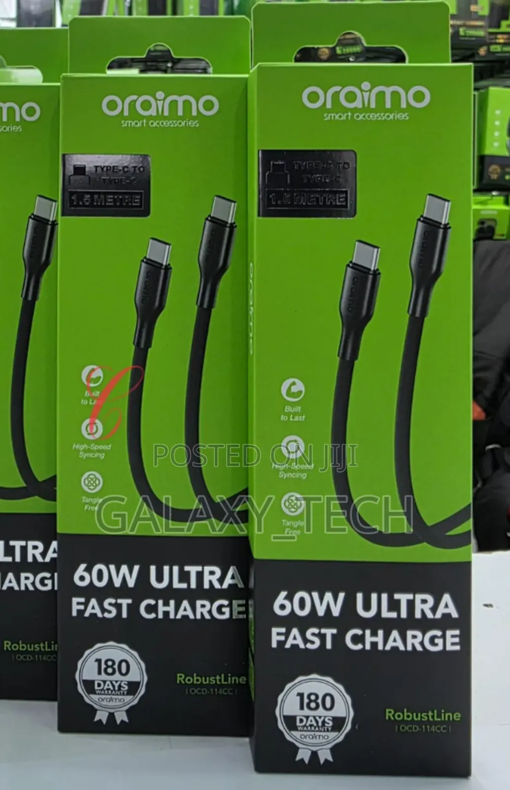 Oraimo Fast Chargers 60w Type C to C