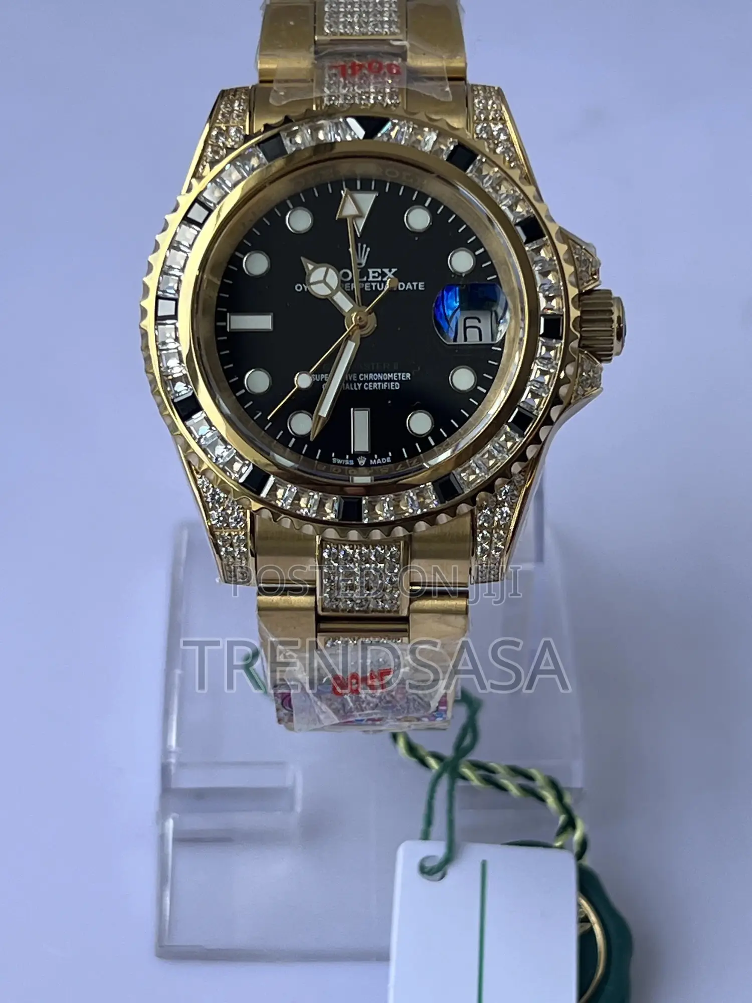 Rolex Yacht Master Ii Two Tone Iced Yellow Gold Watch
