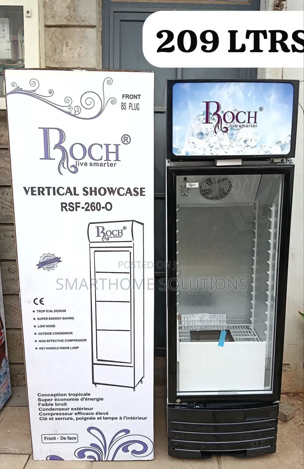 Roch 209 Litres Showcase Chiller RSF-260 Refrigerator Sr/209