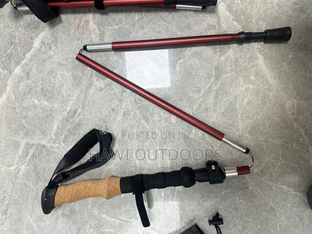 Collapsible Walking Pole - Aluminum Shaft, Cork Handle