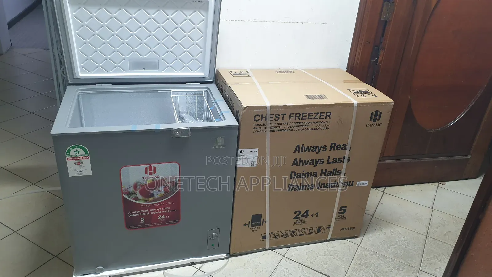 Hanmac Hfc198l Freezer – 198 Litres, Energy Efficient, Low Noise