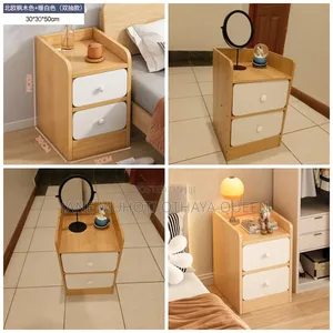 *Minimalist Wooden Bedside Table With Drawer