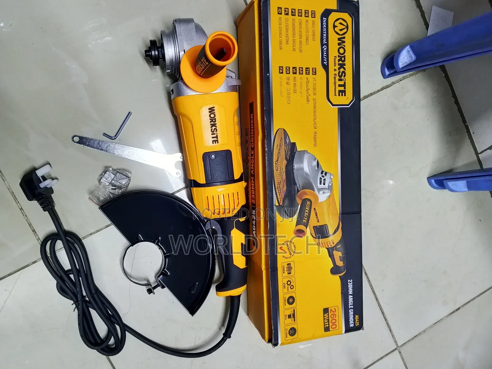 9" Worksite Electric Angle Grinder/ 2200watts Worksite Angle Grinder