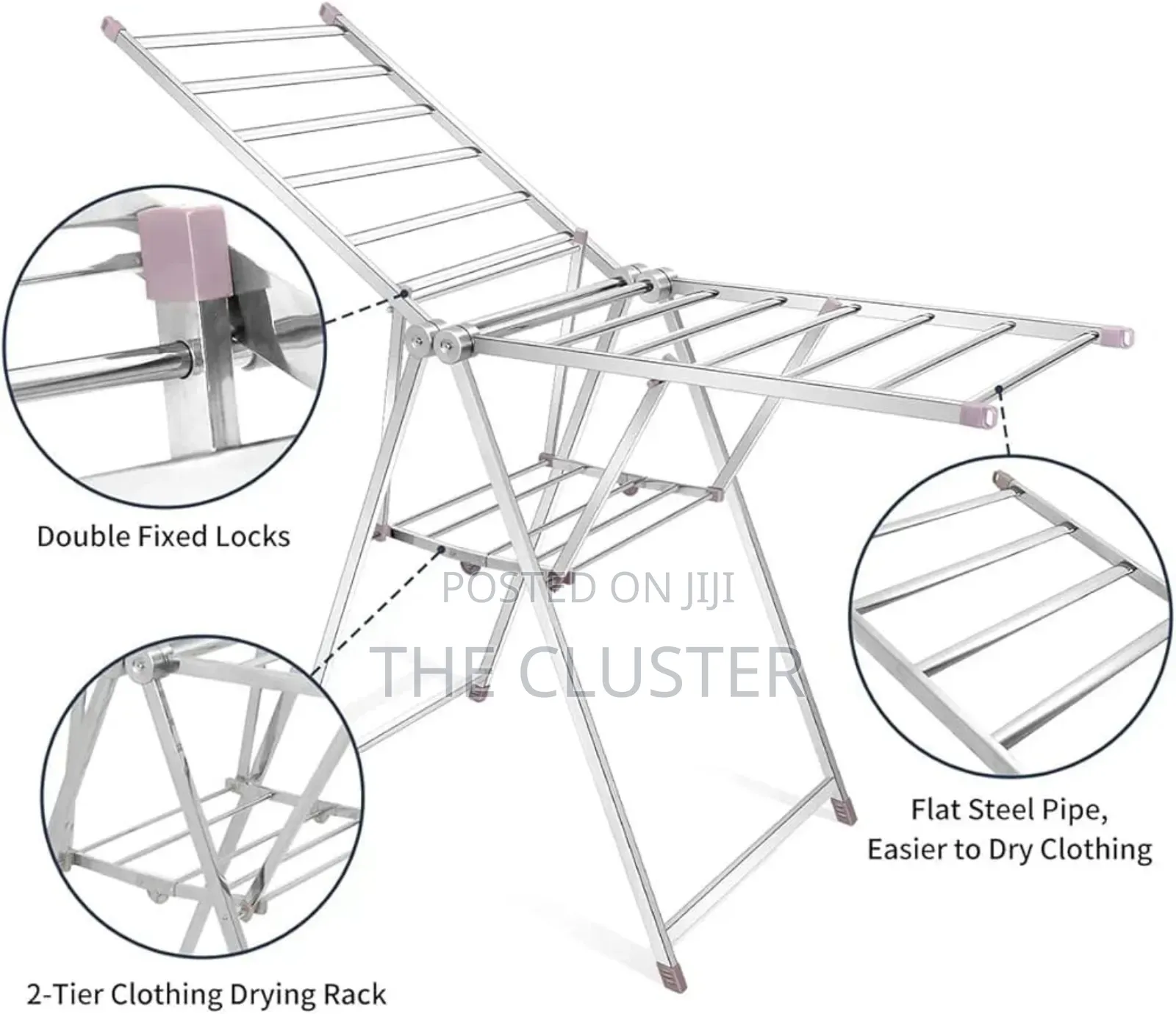 Heavy Duty Foldable Clothes Drying Rack,