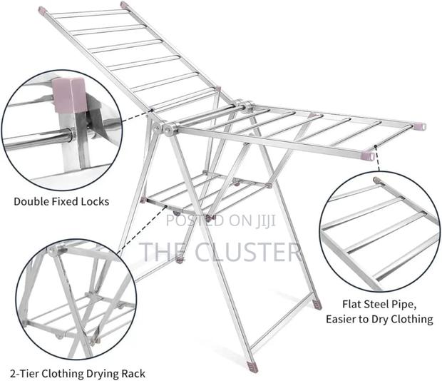 Heavy Duty Foldable Clothes Drying Rack,