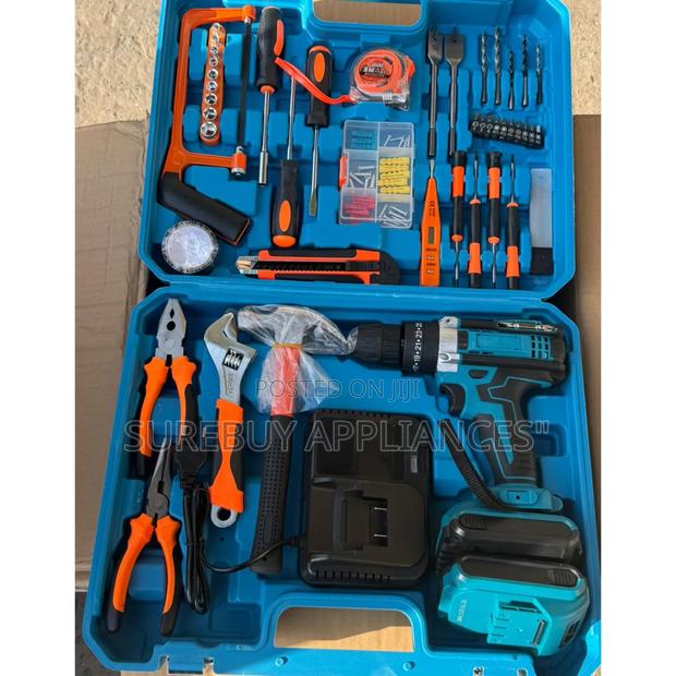 Heavy Duty 36v Cordless Drill Driver Kit With Adjustable Speed