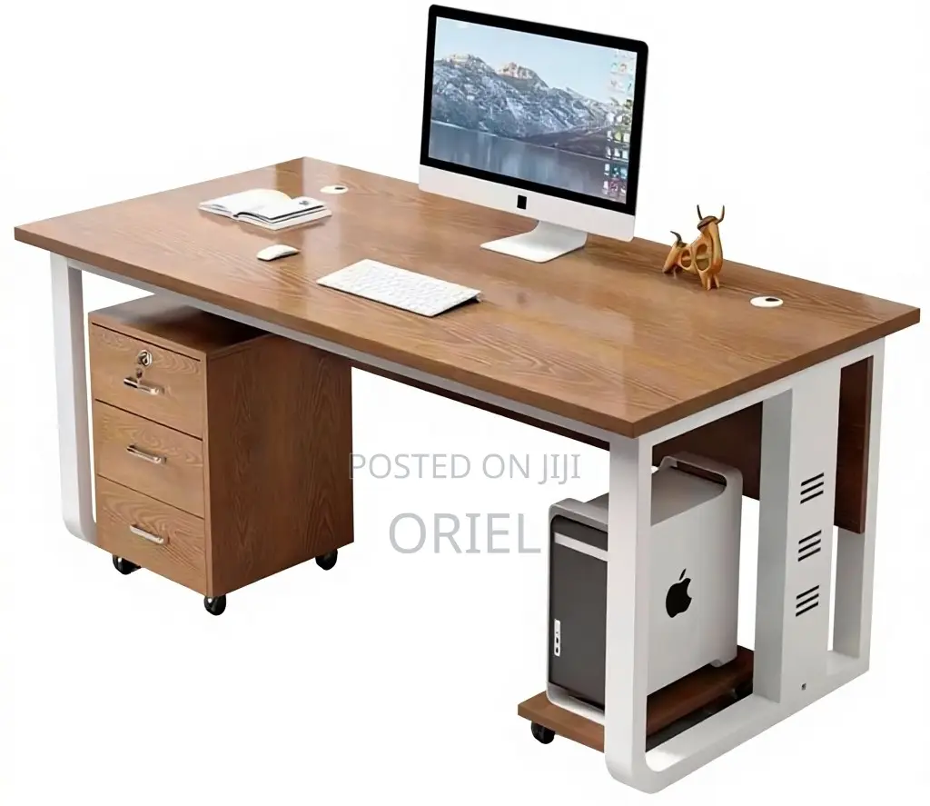 Office Desk : Classic Metal Frame Executive Minimalists Office Desk