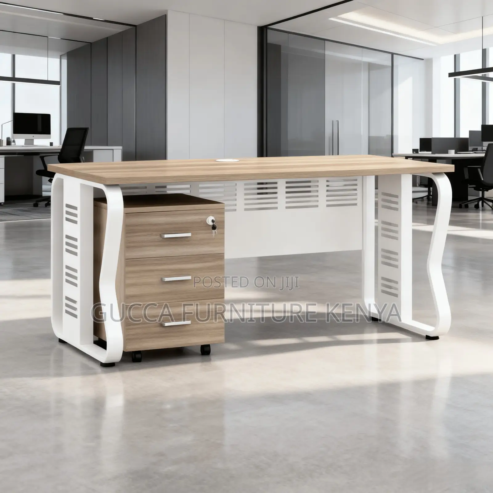 1.2m Imported Office Computer Desk-Steel Frame