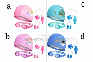 4pcs Swimming Set With Swimming Cap, Googles, Nose Clip and Ear Plugs