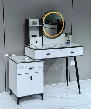 Modern Vanity Make Up Desk With Mirror
