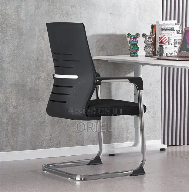 Office Chair : Chrome Base Office Visitor Chair
