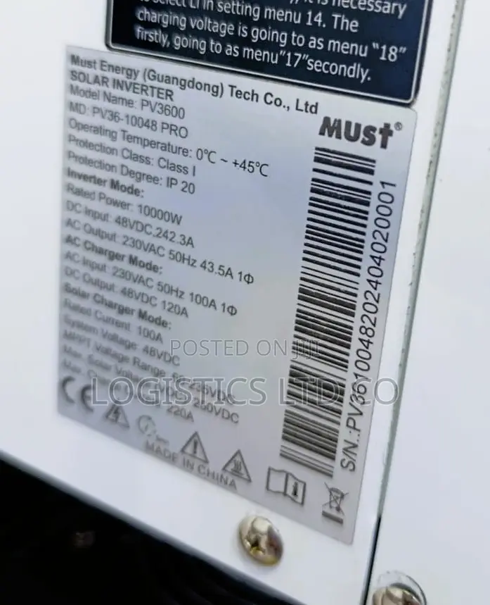 Must Solar Hybrid Inverter 10kva 48v