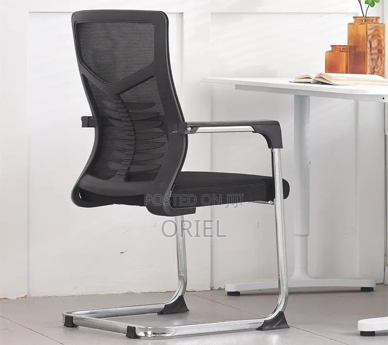 Office Chair : Chrome Base Office Visitor Chair