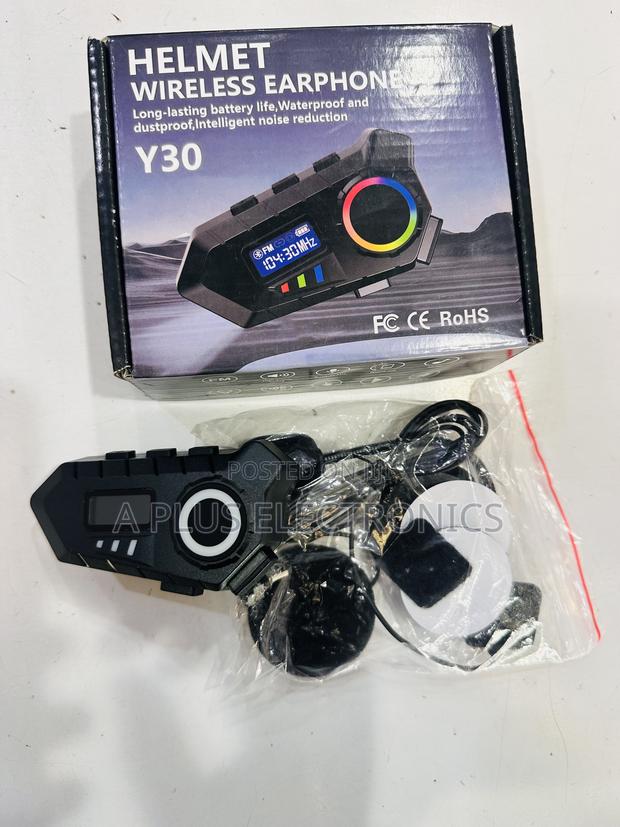Y30 Helmet Wireless Earphone – Hands-Free Calls While Riding - thumbnail 2