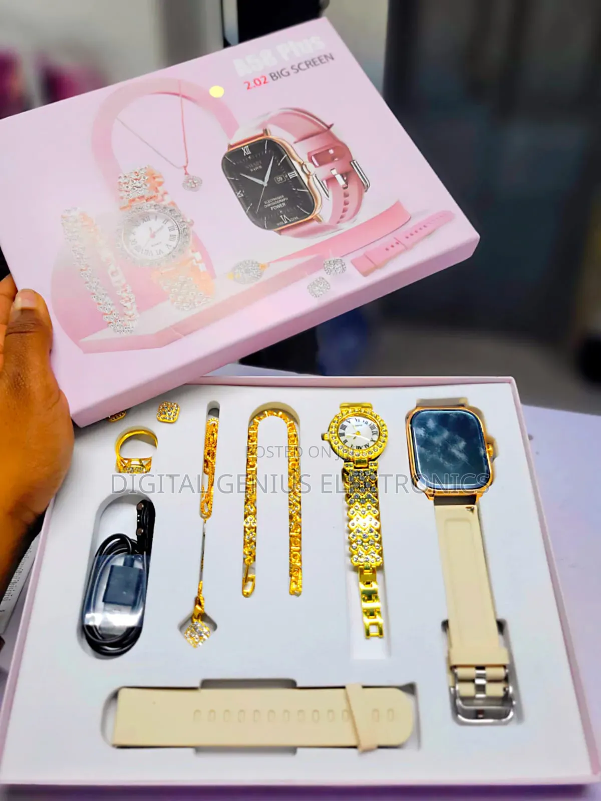 A58 Plus Smart Watch + Bracelet Combo