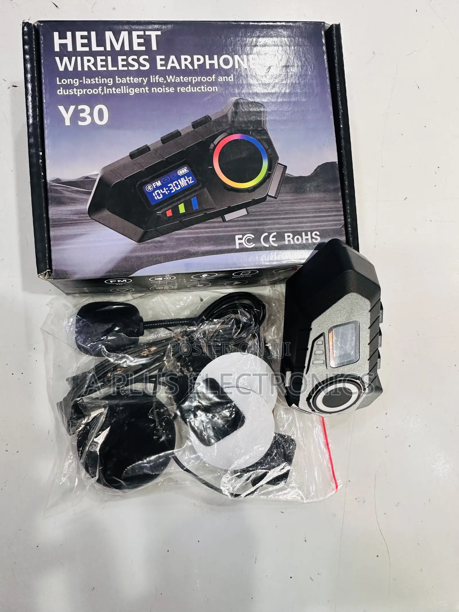 Y30 Helmet Wireless Earphone –High Quality Bluetooth Audio for Helmets