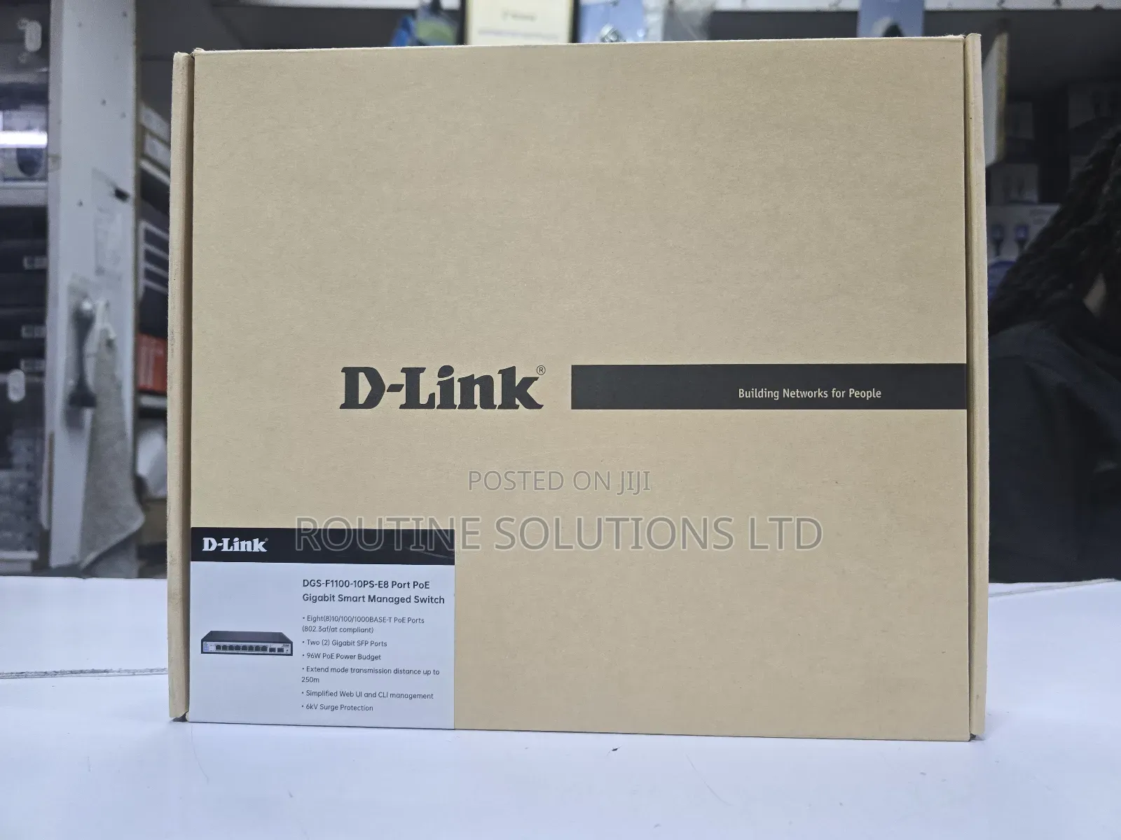 Dlink DGS-F1100-10ps 8 Port Poe Gigabit Smart Managed Switch 2sfp Port