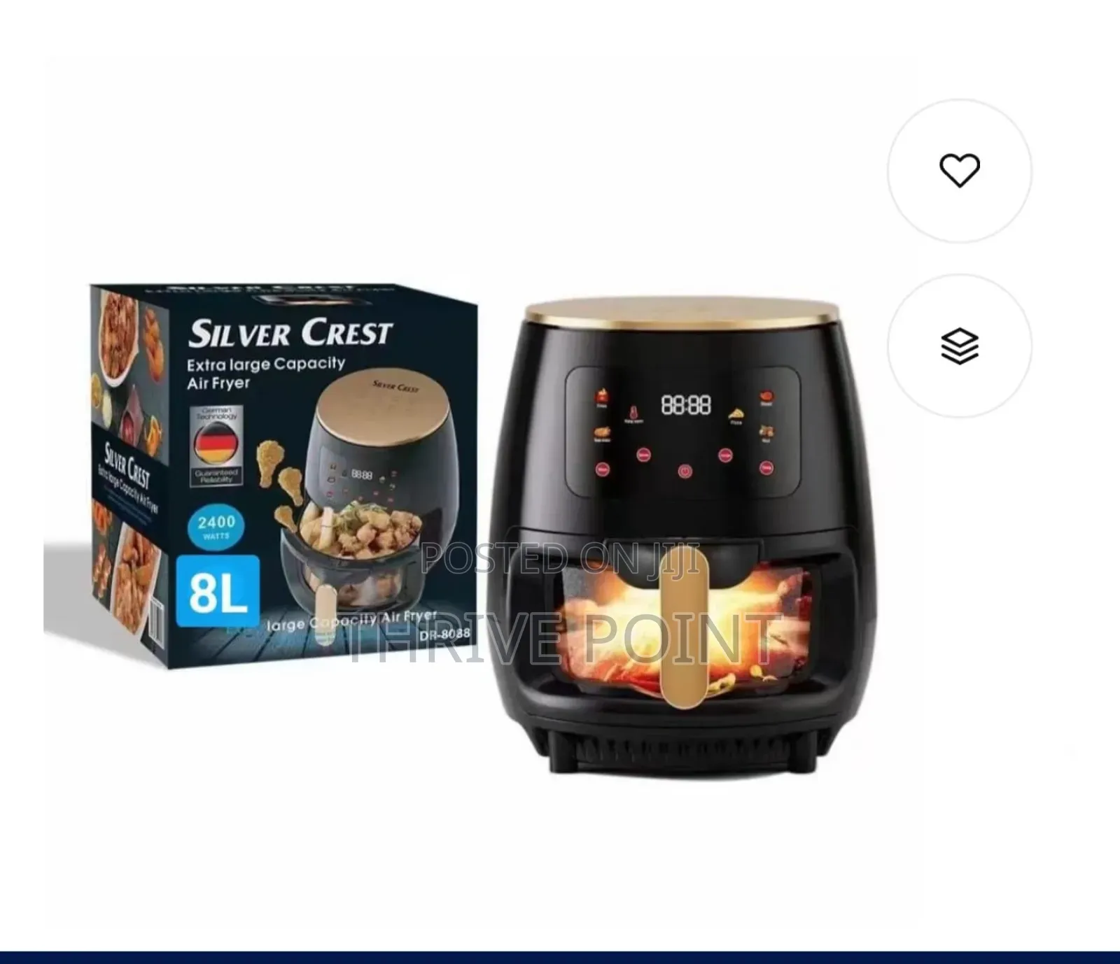 8l Silver Krest Air Fryer