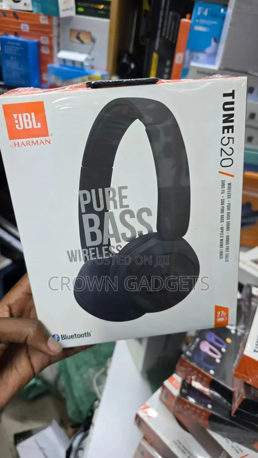 JBL 520 Bluetooth Wireless Headphones for Music Calls