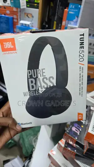 JBL 520 Bluetooth Headphones High-Quality Stereo Audio