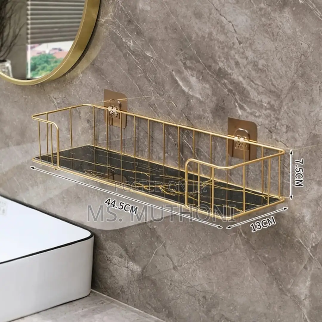 Luxury Bathroom Shelf With Mable Glass Plate*