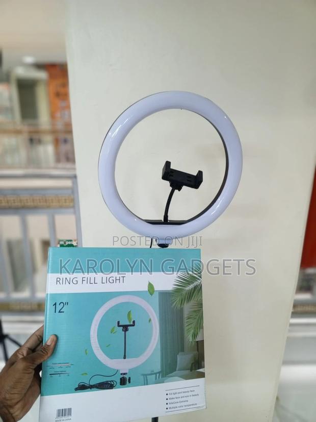 12 Inch Led Ring Light With Tripod Stand – Dimmable With Phone Holder